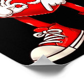 Valentine Six Seven 6 7 Meme Funny Heart Gen Z Alp Poster (Ecke)