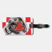 VALENTINE SKULL GEPÄCKANHÄNGER (Rückseite horizontal)