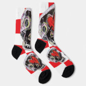 VALENTINE SKULL SOCKEN (Rechts)
