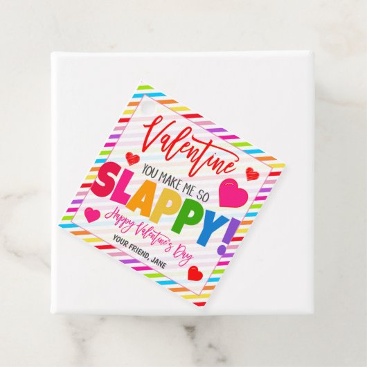 Valentine Slap Bracelet-Geschenk-Tag Geschenkanhänger (Beispiel)