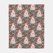 Valentine Sloth Pattern Fleecedecke (Vorderseite)