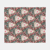 Valentine Sloth Pattern Fleecedecke (Vorderseite (Horizontal))