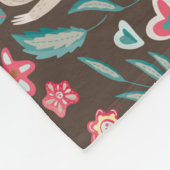 Valentine Sloth Pattern Fleecedecke (Ecke)