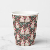 Valentine Sloth Pattern Pappbecher (Rechts)