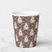 Valentine Sloth Pattern Pappbecher (Vorderseite)