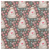 Valentine Sloth Pattern Stoff (Muster)