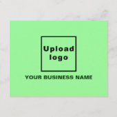 Valentine Small Light Green Flat Feiertagskarte (Rückseite)