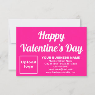 Valentine Small Pink Flat Card