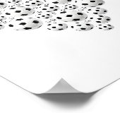 Valentine Soccer Heart Drip Srt Love Valentines Da Poster (Ecke)