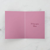 Valentine Soft Heart Feiertagskarte (Innenseite)