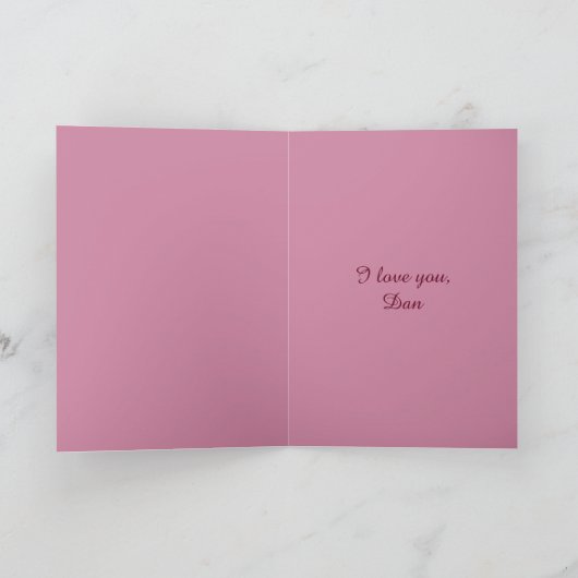 Valentine Soft Heart Feiertagskarte (Innenseite)