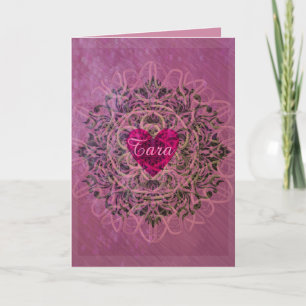Valentine Soft Heart Feiertagskarte