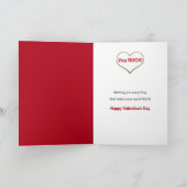 Valentine Son Heart Guitar Music Feiertagskarte (Innenseite)