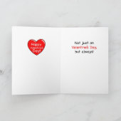 Valentine Son, Pinguin Feiertagskarte (Innenseite)