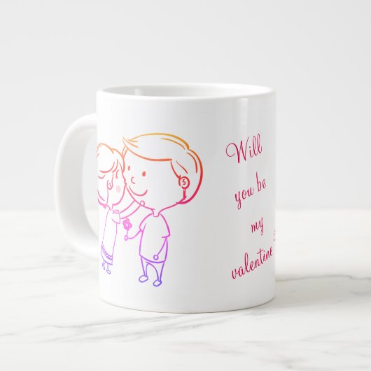 Valentine Special Jumbo Tasse (Vorderseite Links)