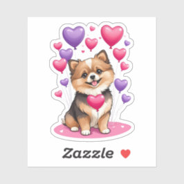 Valentine Spitz 3" x 3" Vinyl Stickers Aufkleber