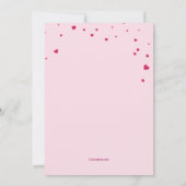 Valentine Sprinkles Einladung (Rückseite)
