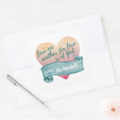 Valentine Sticker Wasserfarbe Christliche Bibelver (Umschlag)