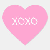 Valentine Stickers XOXO (Vorderseite)