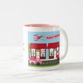 Valentine-Straßen-personalisierte Tasse (VorderseiteRechts)