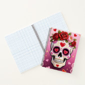 Valentine Sugar Skull Notebook Notizblock (Innenseite)