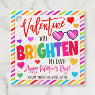 Valentine Sunglasses Geschenk Tag Geschenkanhänger