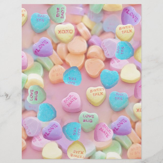 Valentine Süßwarenherzen (Vorderseite)