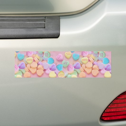 Valentine Süßwarenherzen Autoaufkleber (Auf Auto)