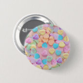 Valentine Süßwarenherzen Button (Vorne & Hinten)