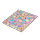 Valentine Süßwarenherzen Fliese (Seite)