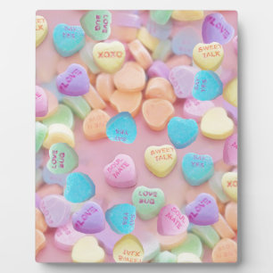 Valentine Süßwarenherzen Fotoplatte