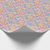 Valentine Süßwarenherzen Geschenkpapier (Ecke)