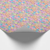 Valentine Süßwarenherzen Geschenkpapier (Ecke)