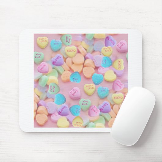 Valentine Süßwarenherzen Mousepad (Mit Mouse)