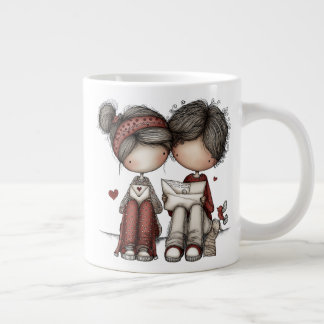 Valentine – Sweet Love Letters Specialty Mug Jumbo-Tasse