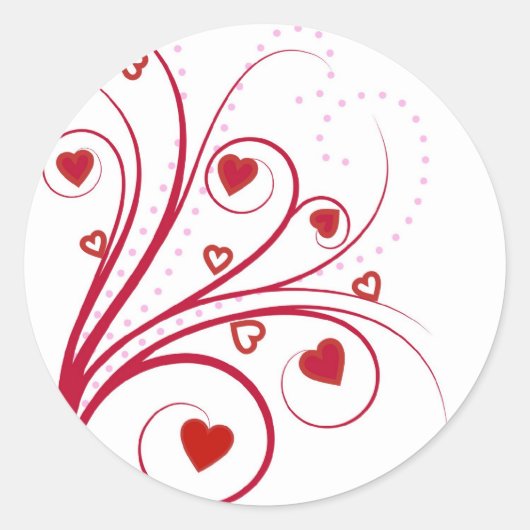 Valentine Sweetheart Aufkleber (Vorderseite)
