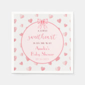 Valentine Sweetheart Baby Showpaper Napkin Serviette (Vorderseite)