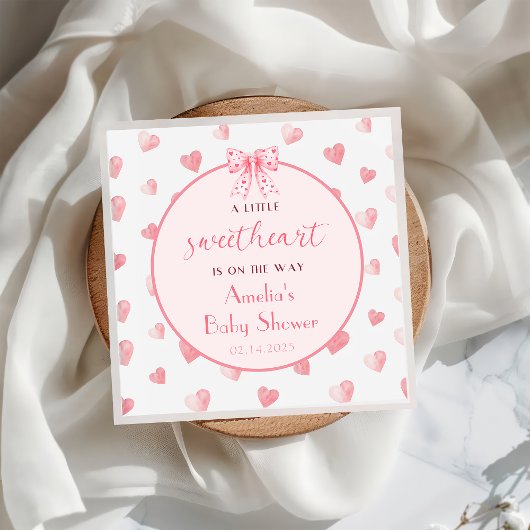 Valentine Sweetheart Baby Showpaper Napkin Serviette