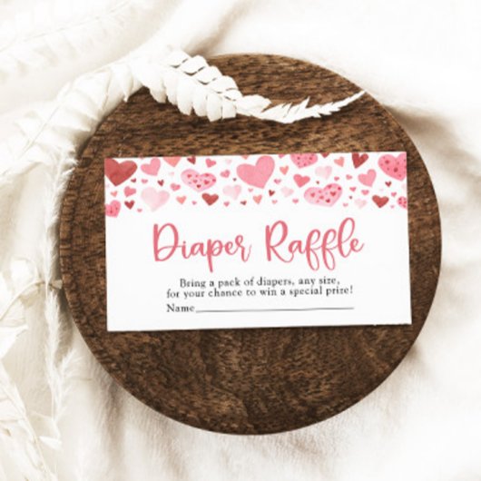 Valentine Sweetheart Babydusche Windelwindeln Begleitkarte