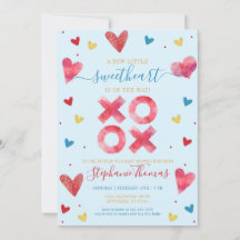 Valentine Sweetheart Boy Baby Shower