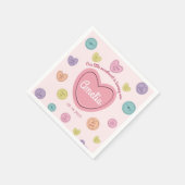Valentine Sweetheart Candy Birthday Paper Napkin Serviette (Ecke)