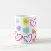 Valentine Sweetheart Candy Phrases Tasse (Mittel)