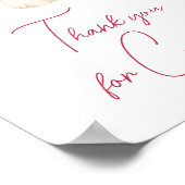 Valentine Sweetheart Danke, dass Sie gekommen sind Poster (Ecke)