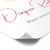 Valentine Sweetheart Diaper Raffle Poster (Ecke)