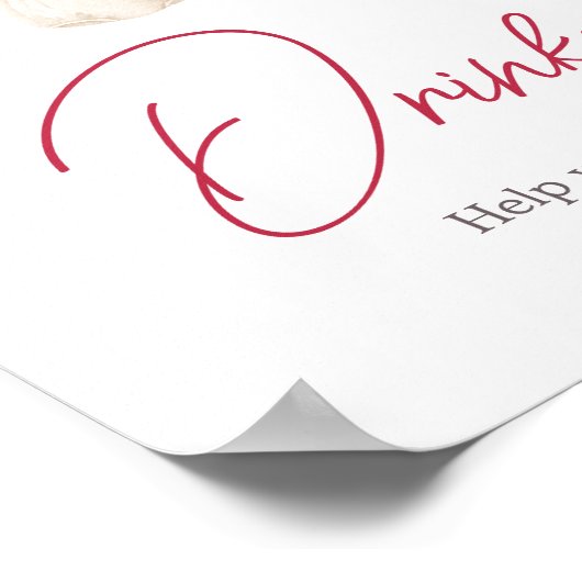 Valentine Sweetheart Drinks Poster (Ecke)