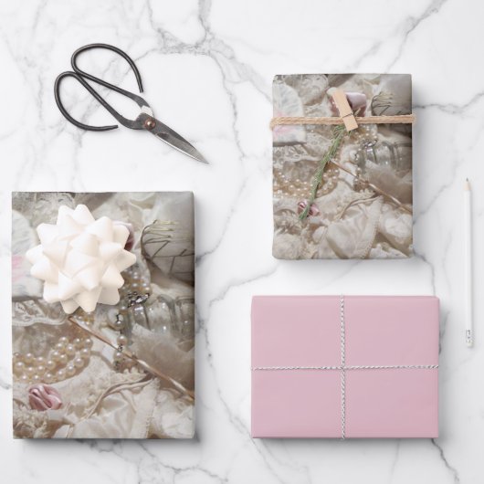 Valentine Sweetheart Geschenkpapier Set (Vorderseite)