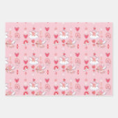 Valentine Sweetheart Mobile Baby Shower Geschenkpapier Set (Vorderseite 2)