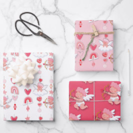 Valentine Sweetheart Mobile Baby Shower Geschenkpapier Set