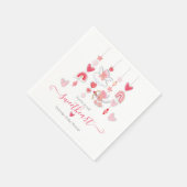 Valentine Sweetheart Mobile Baby Shower Serviette (Ecke)