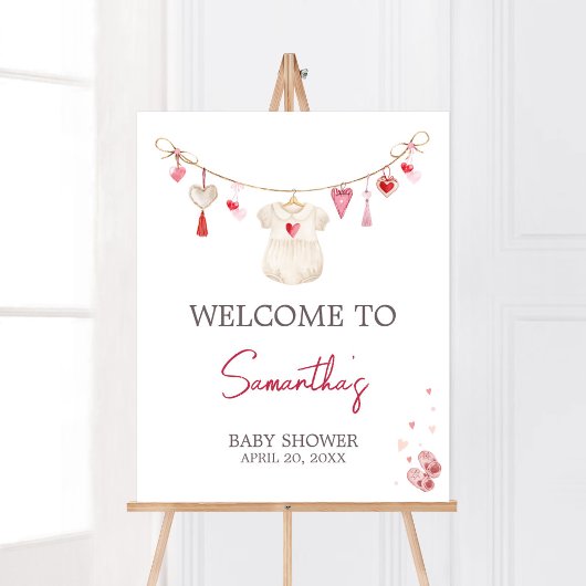 Valentine Sweetheart Willkommen Poster